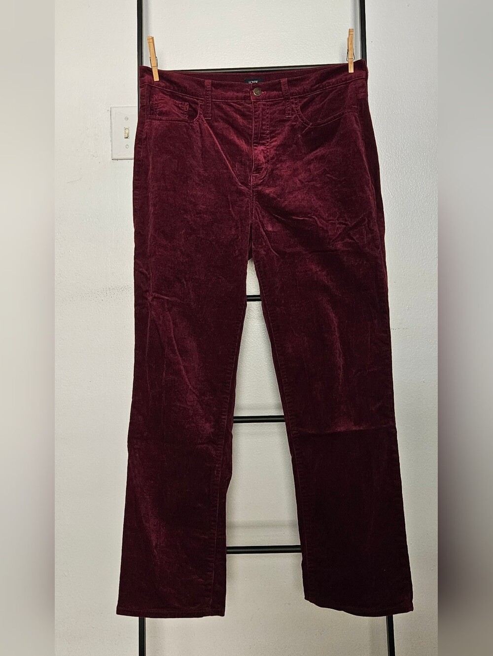J. Crew Deep Wine Corduroy Pants